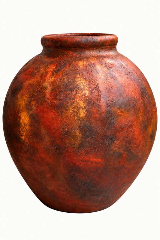 Jarrón escultorica Terracota