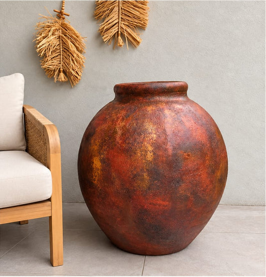 Jarrón escultorica Terracota
