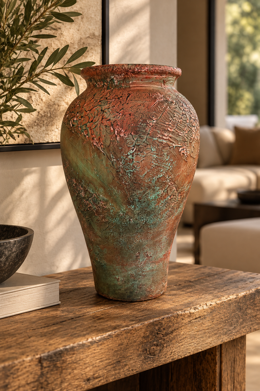 Jarrones escultorico Esmeralda